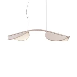 FLOS Almendra Arch LED-Hängelampe, Kurz, Rosa
