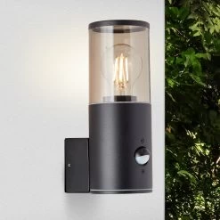 BRILLIANT Außenwandleuchte Sergioro, Einflammig Mit Sensor