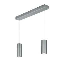 LED-Hängelampe Helli Up/down 2-flammig Nickel Matt