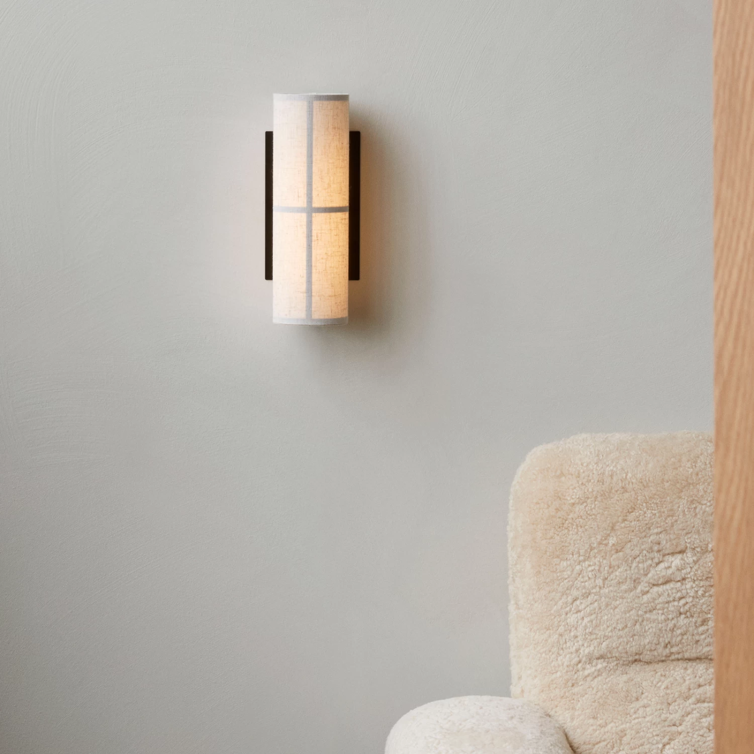 Audo Hashira LED-Wandleuchte Mit Stecker, Natur – Bild 4