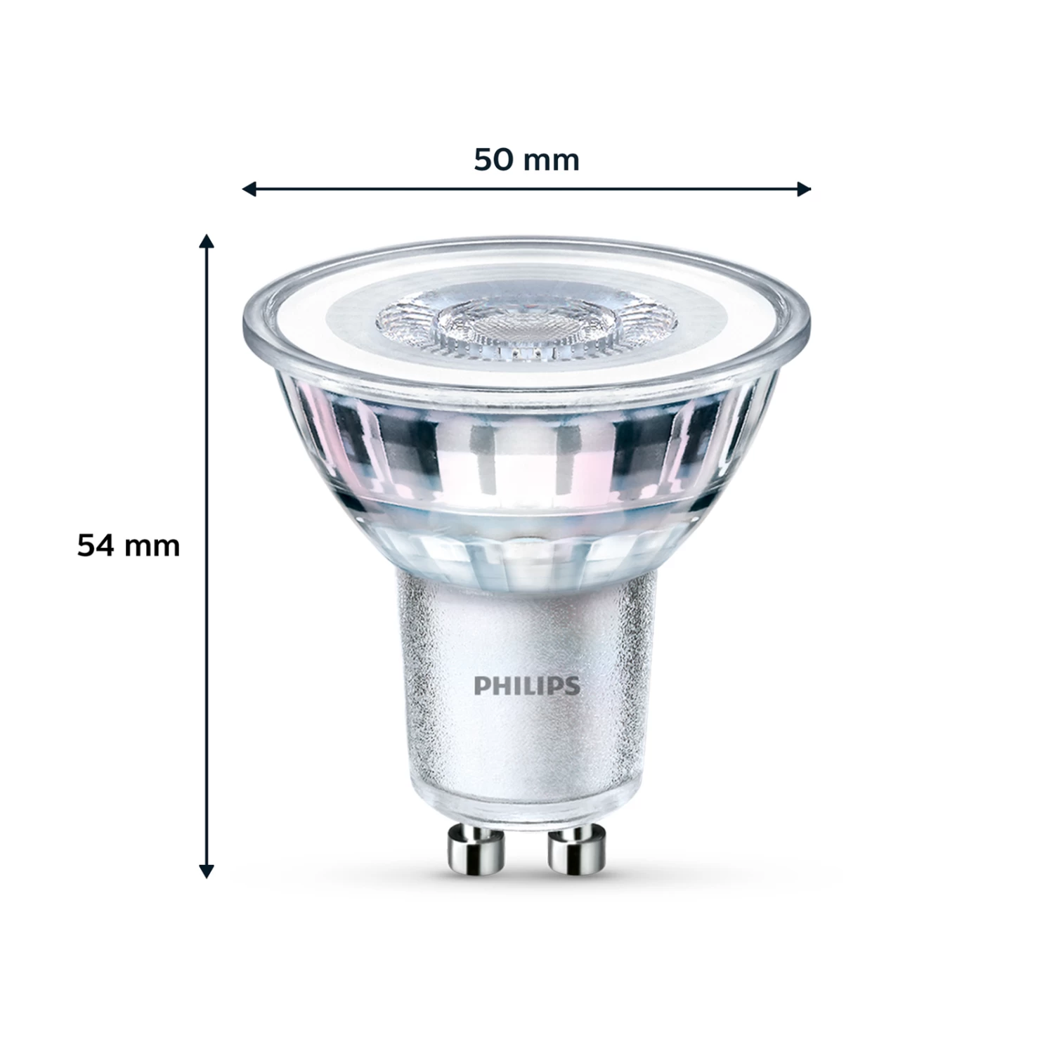 Philips LED-Lampe GU10 4,6W 390lm 840 Klar 36° 6er – Bild 6