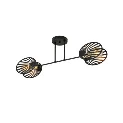 Deckenlampe Talia 2, Zweiflammig, Schwarz