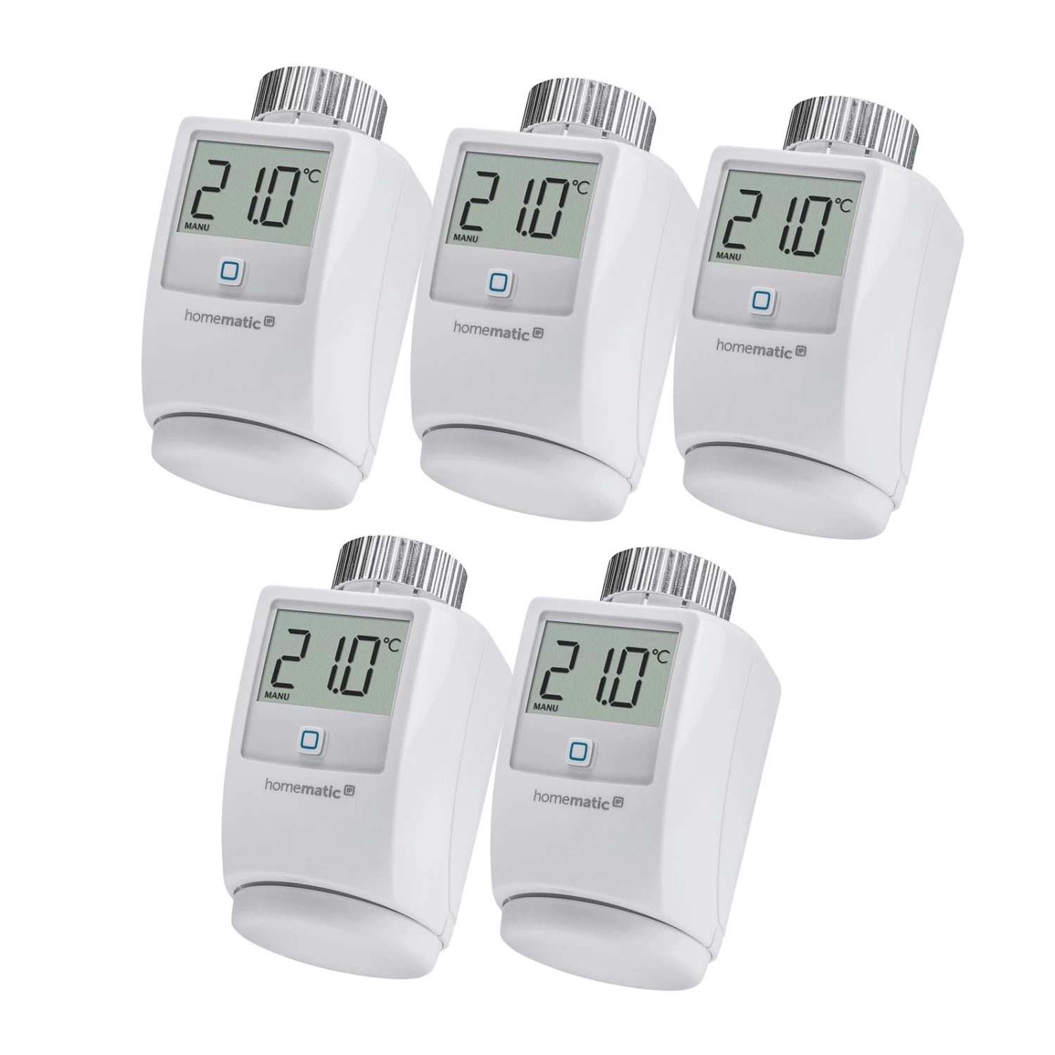 5 X Homematic IP Heizkörperthermostat