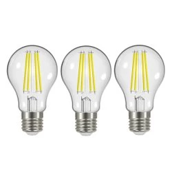 LED-Filament E27 2,2W 2.700K 470 Lm Klar 3er-Set