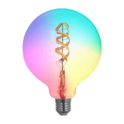 Smart LED E27 G125 4W RGB WLAN Klar Tunable White