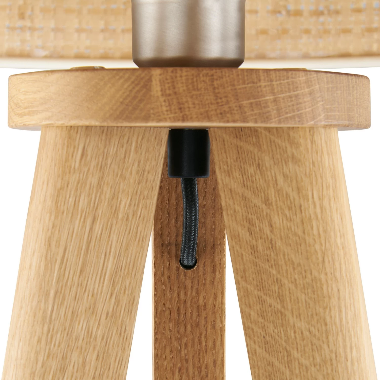 HerzBlut Elli Stehleuchte, Asteiche Geölt/creme – Bild 2