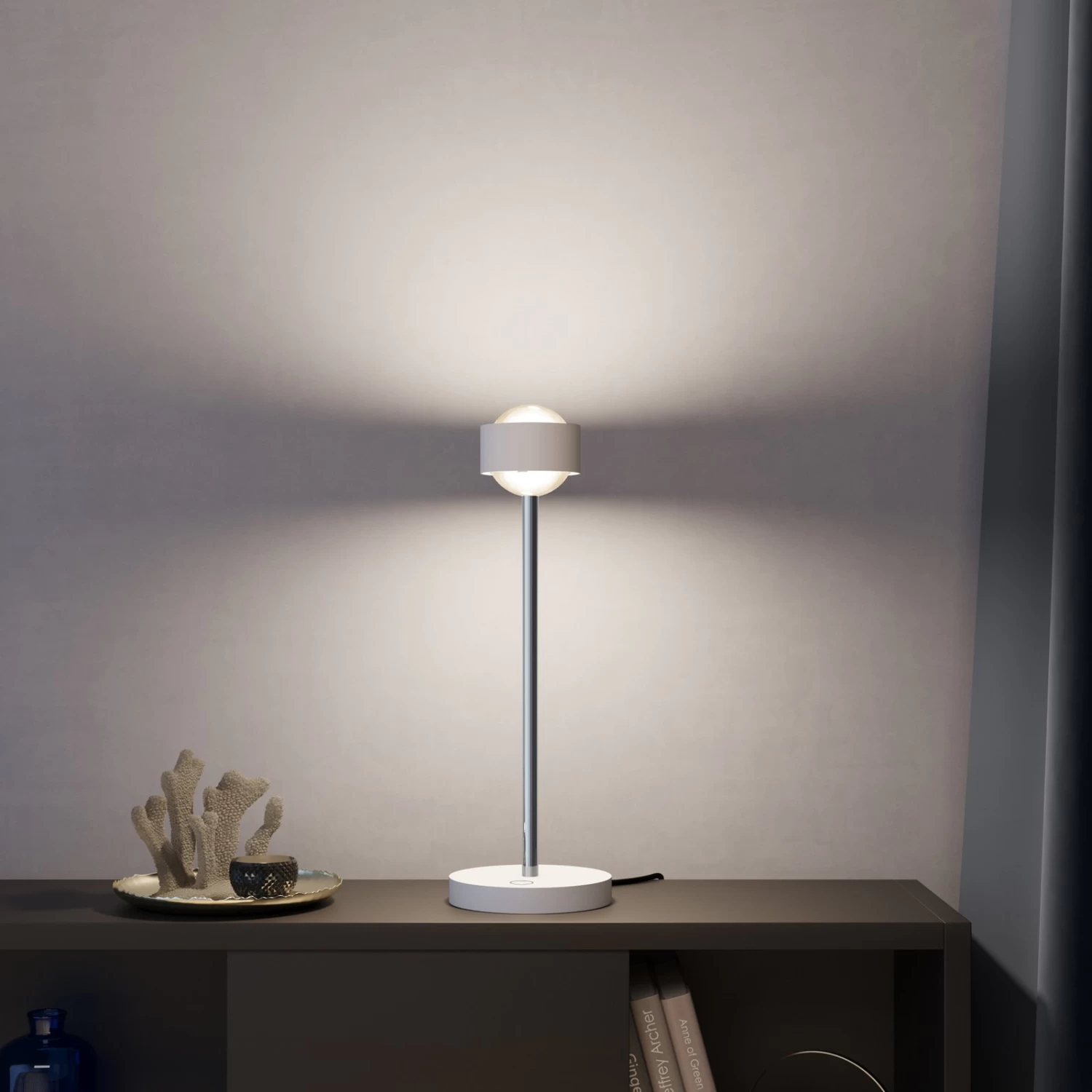 Puk! 80 Eye Table LED Linsen Matt, Weiß Matt/chrom – Bild 4