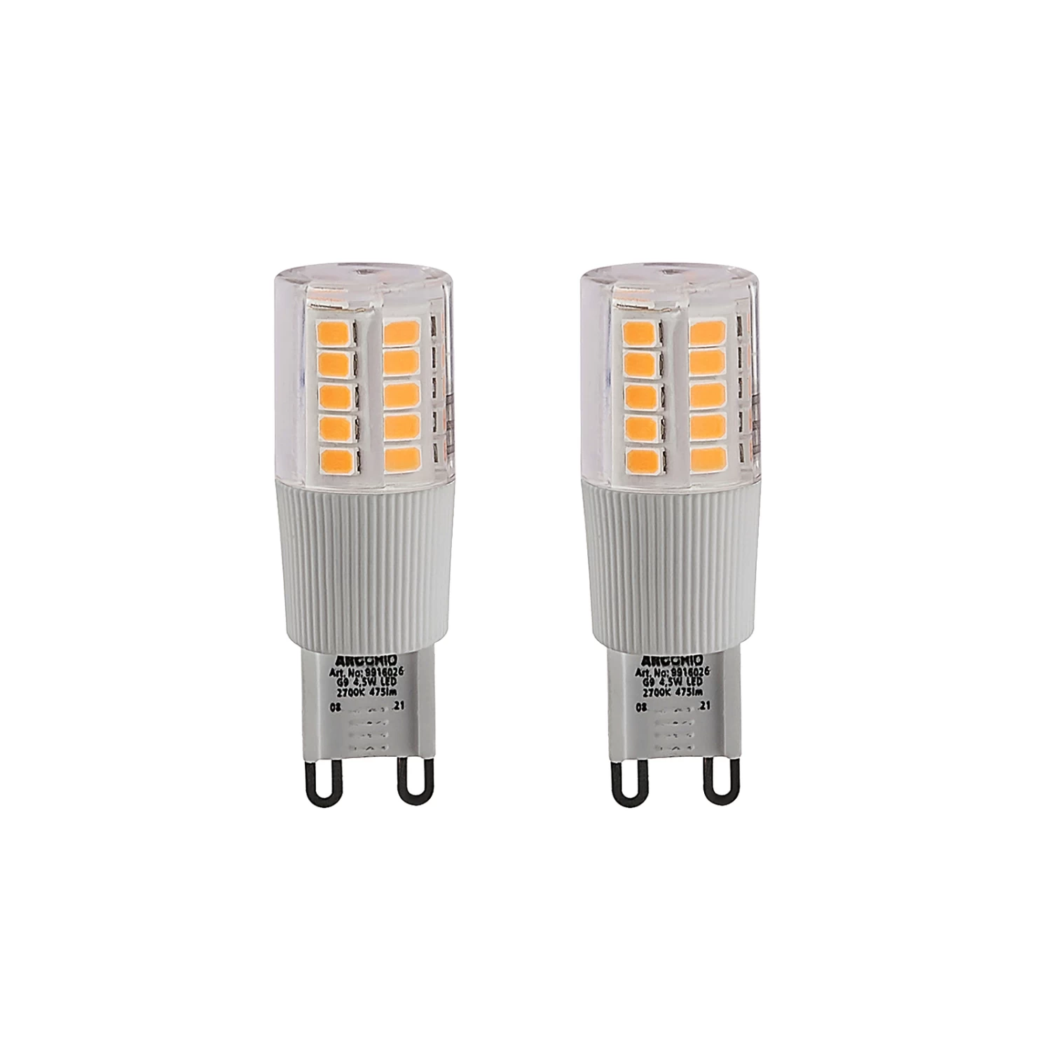Arcchio LED-Stiftsockellampe G9 4,5W 2.700K 2er