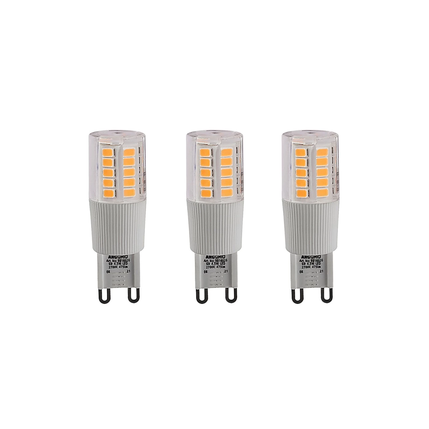 Arcchio LED-Stiftsockellampe G9 4,5W 2.700K 3er