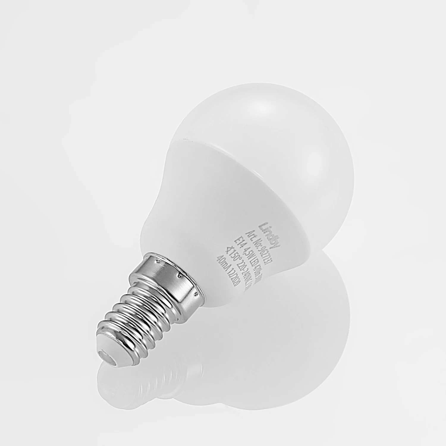 Lindby LED-Lampe E14 G45 4,5W 3.000K Opal 10er-Set – Bild 7