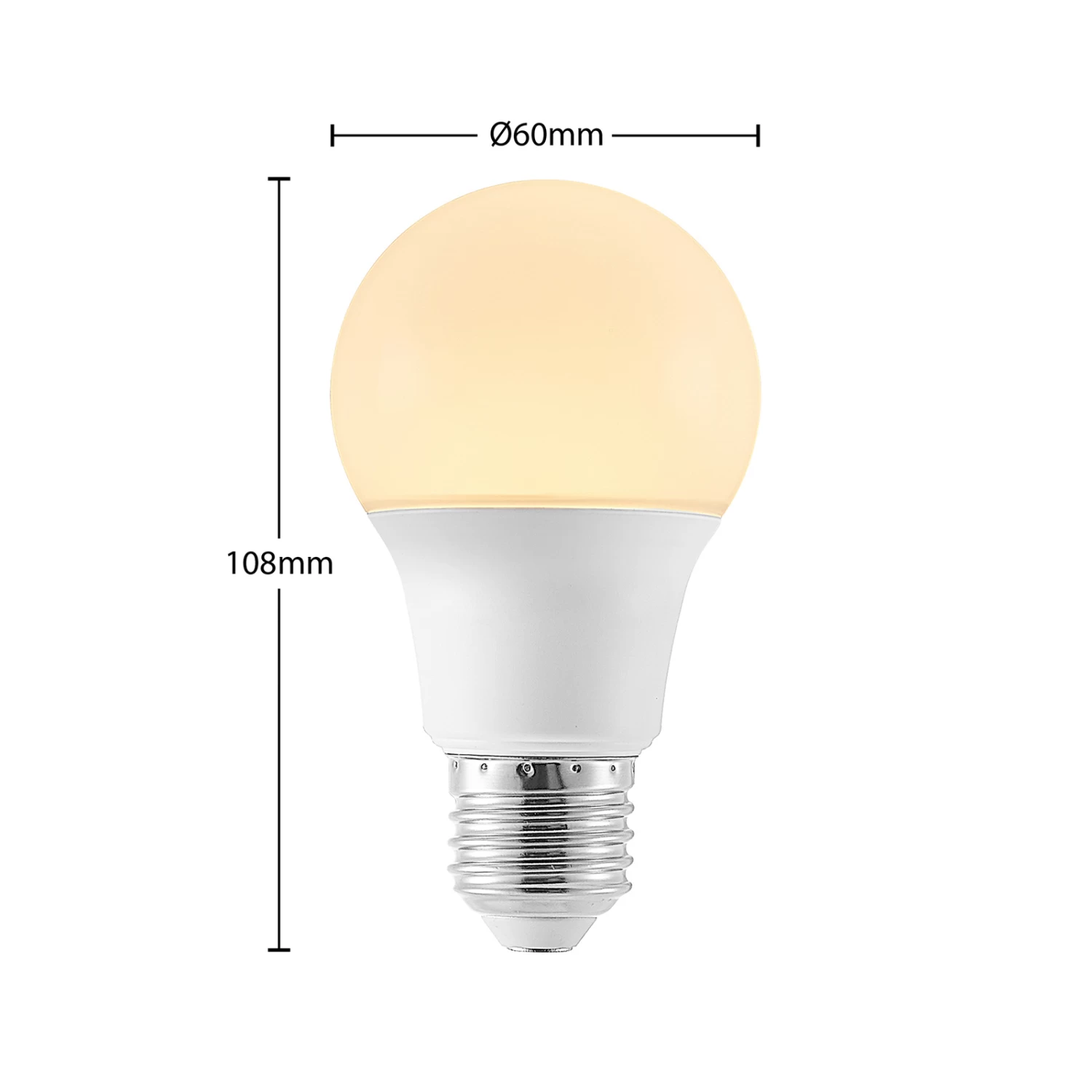 LED-Lampe E27 A60 4,9W 3.000K Opal 10er-Set – Bild 3