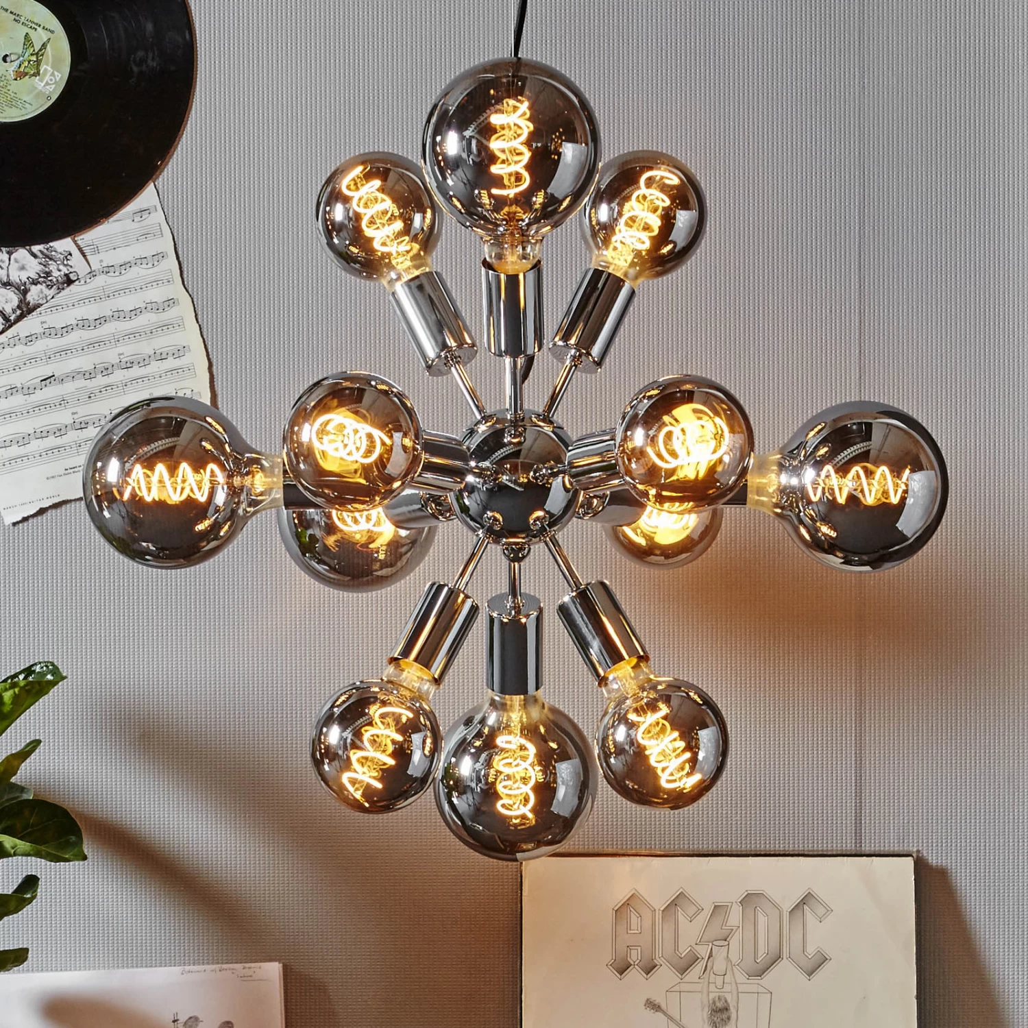 LED-Globelampe E27 2W G125 Decoled Spiral Smoke – Bild 3