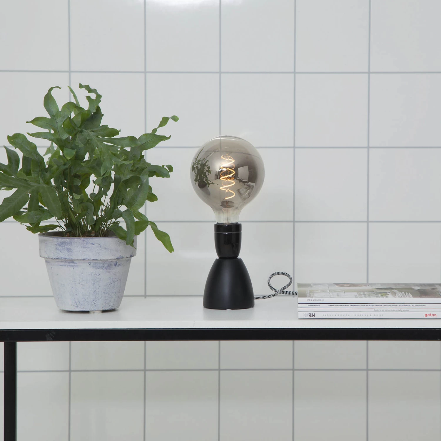 LED-Globelampe E27 2W G125 Decoled Spiral Smoke – Bild 4