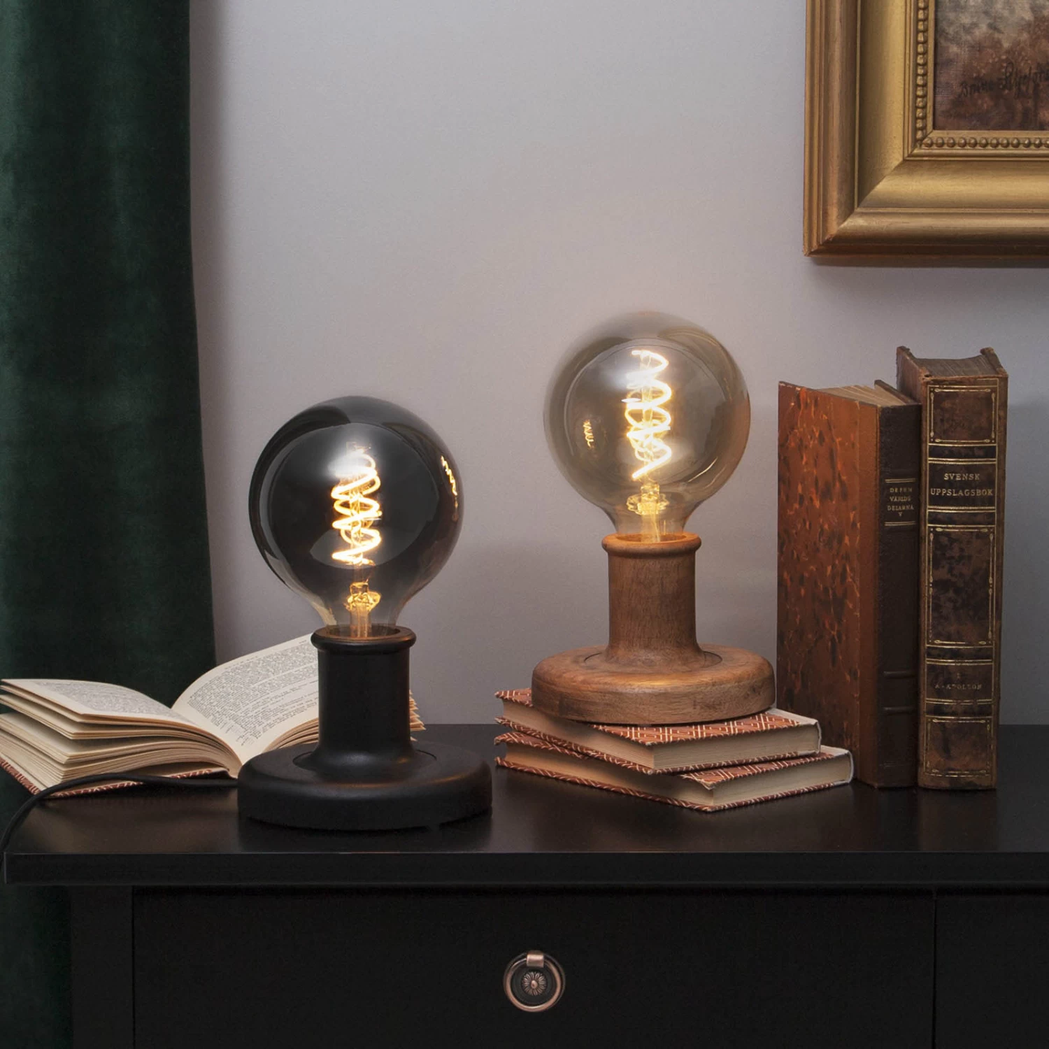 LED-Globelampe E27 2W G125 Decoled Spiral Smoke – Bild 7