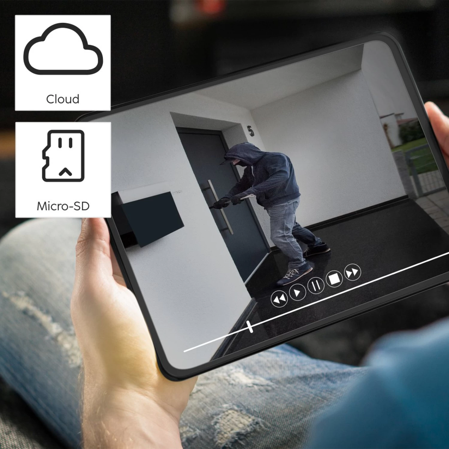 Hama WLAN LED-Flutlichtkamera Bewegungssensor IP54 – Bild 5