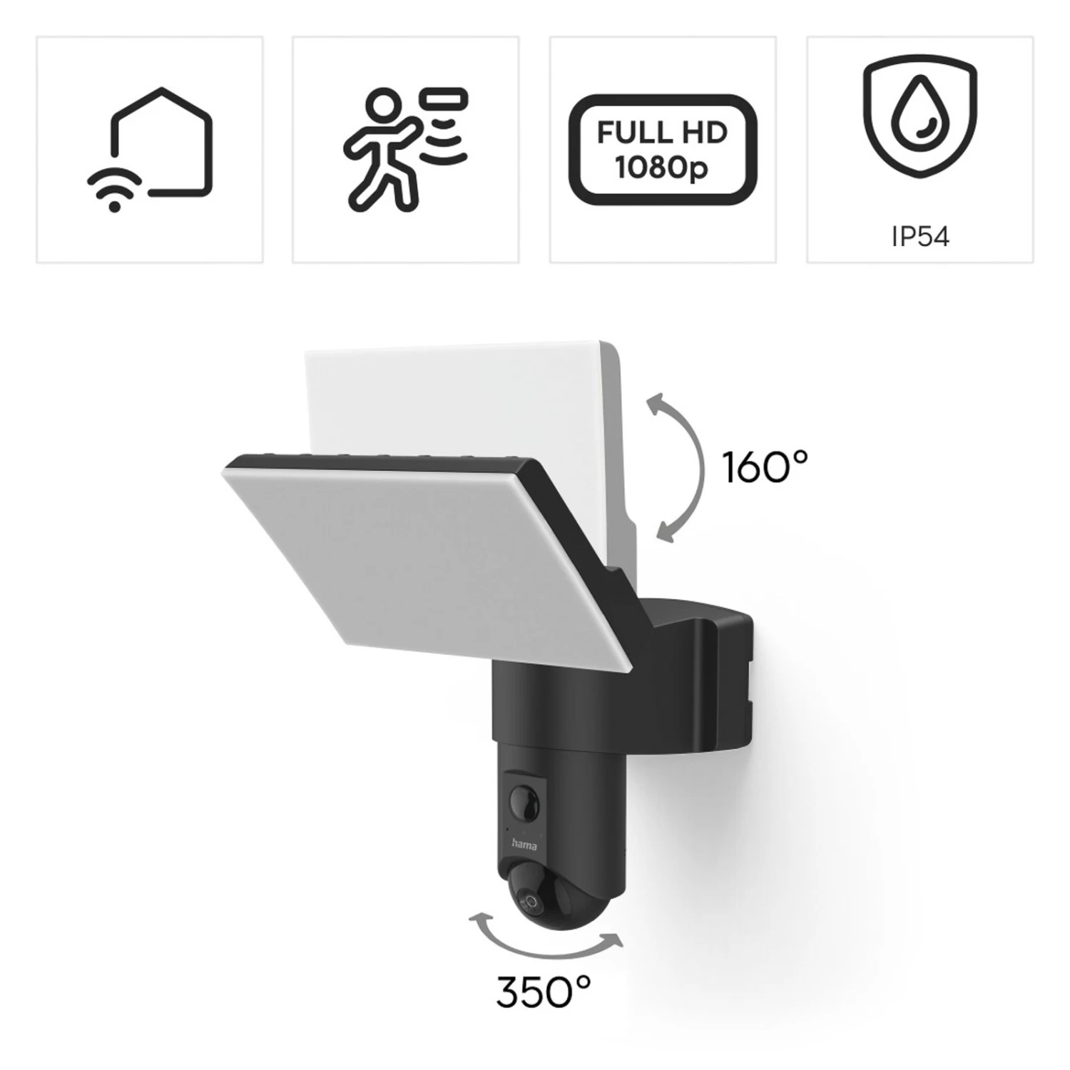 Hama WLAN LED-Flutlichtkamera Bewegungssensor IP54 – Bild 6