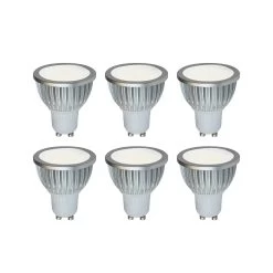 Hochvolt LED-Reflektor GU10 5W 830 85° 6er-Set