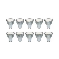 Hochvolt LED-Reflektor GU10 5W 830 85° 10er-Set