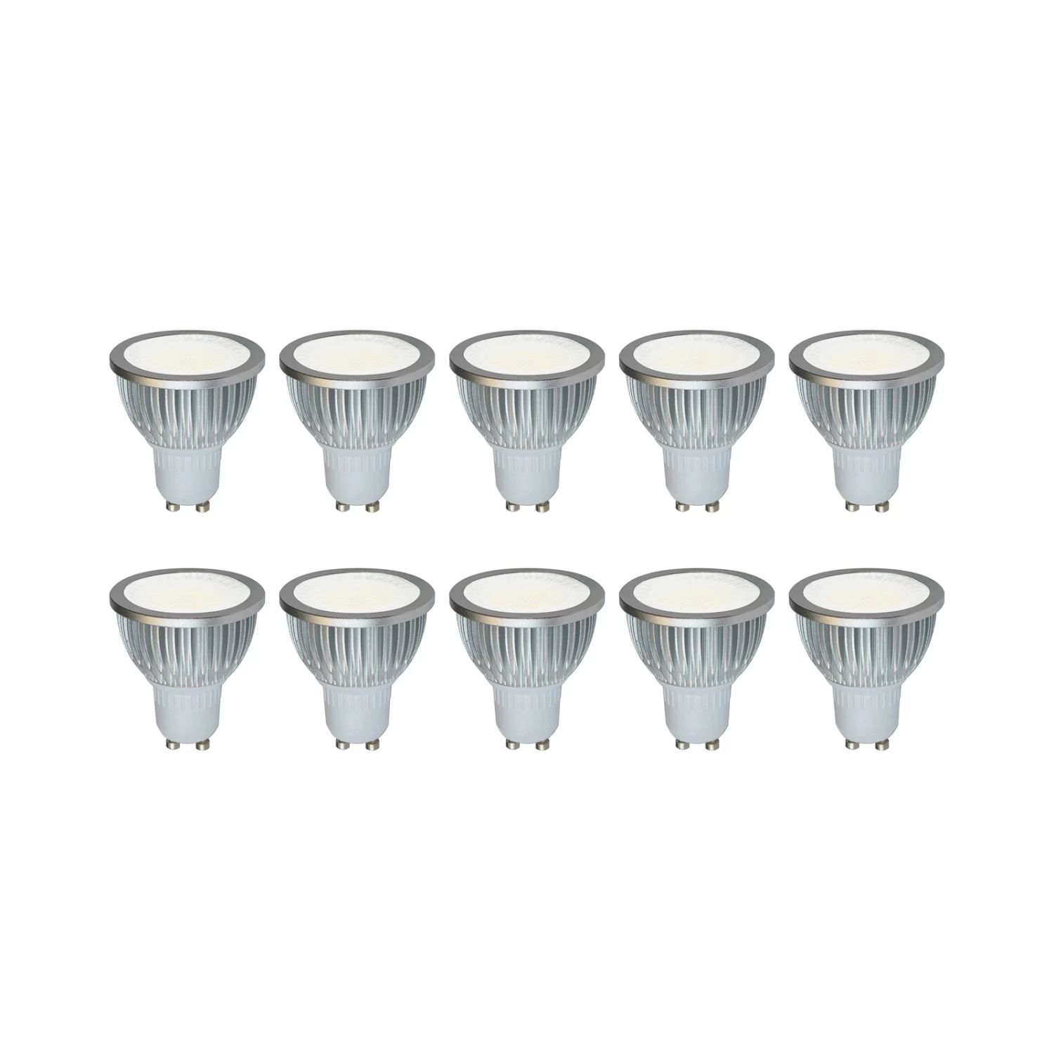 Hochvolt LED-Reflektor GU10 5W 830 85° 10er-Set