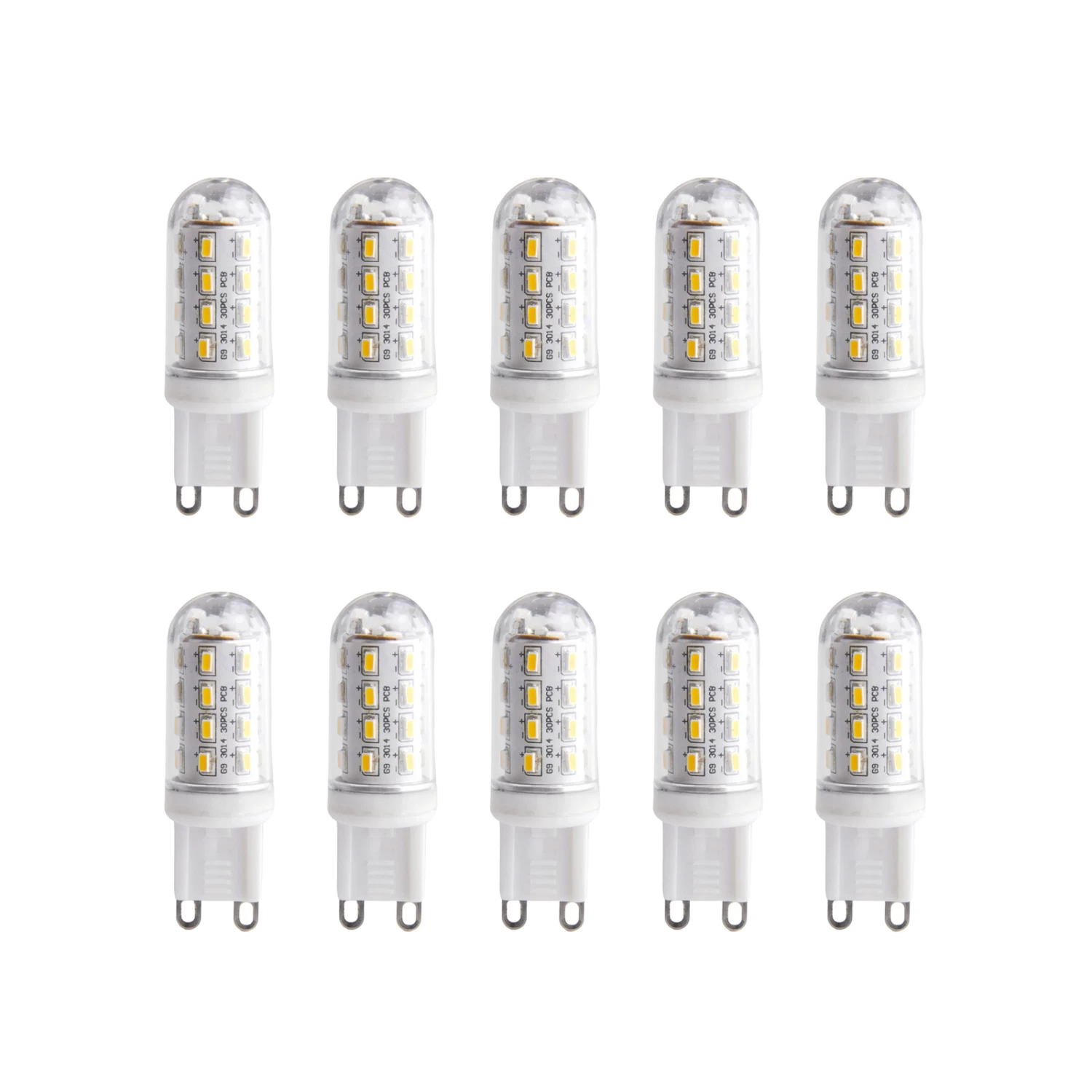 LED-Lampe In Röhrenform G9 3W 830 Klar 10er-Set