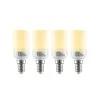 Arcchio LED-Röhrenlampe E14 3W 3.000K 4er-Set