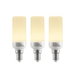Arcchio LED-Röhrenlampe E14 4,5W 3.000K 3er-Set