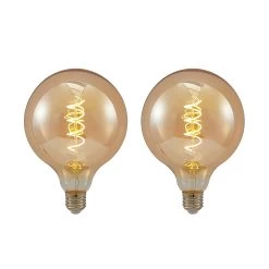 Lucande LEDE27 G125 4W 2.700K Dimmbar Amber 2er