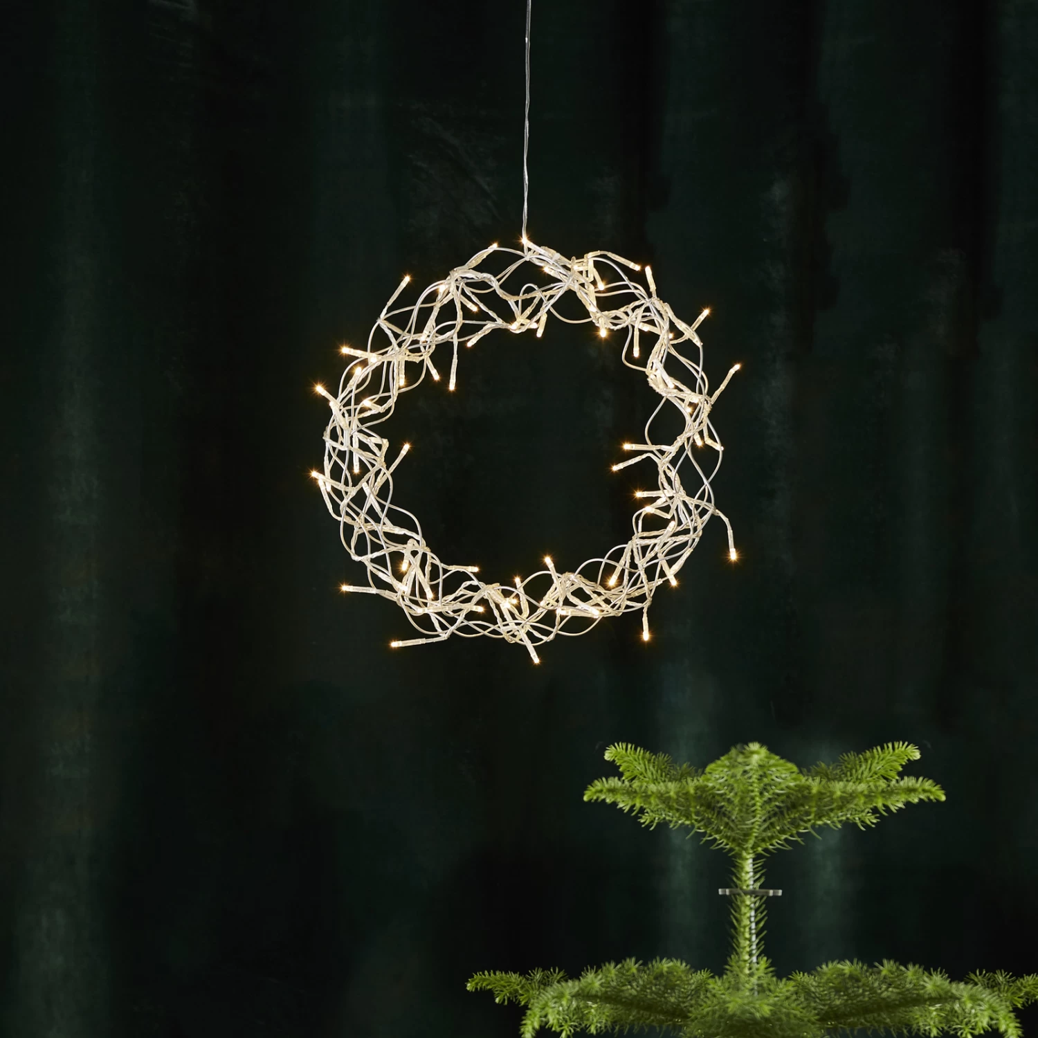 LED-Kranz Curly, Warmweiß, Ø 30 Cm – Bild 2