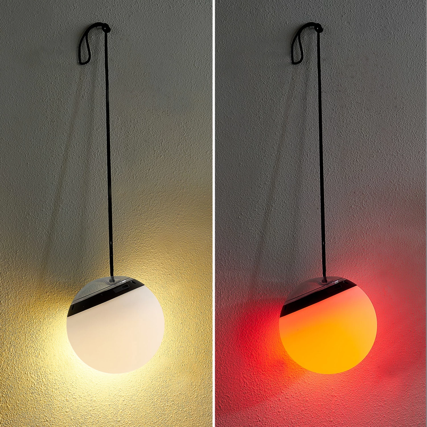 Lindby Eleia LED-Außen-Hängeleuchte, Akku – Bild 8