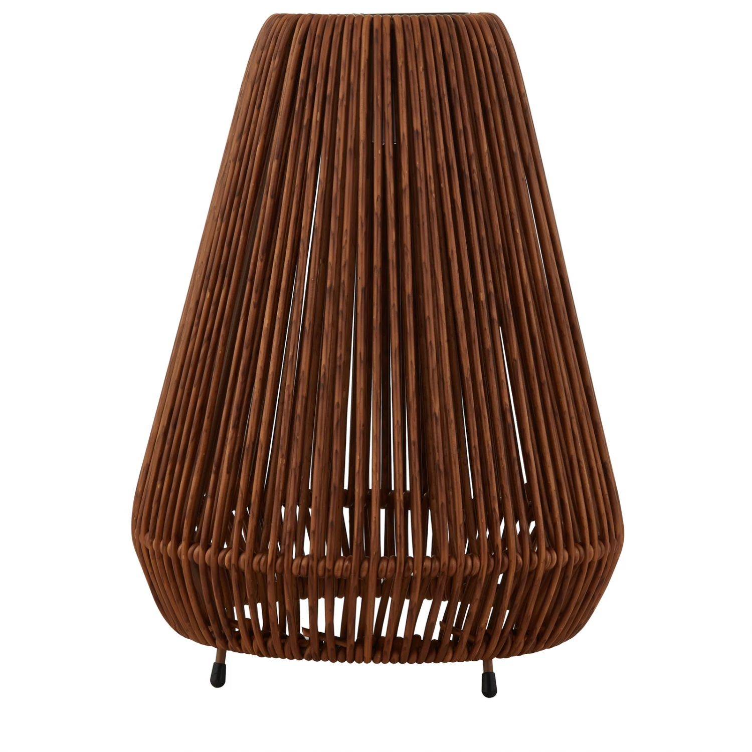 Lindby Amaria LED-Solar-Leuchte Rattan Dunkel – Bild 3