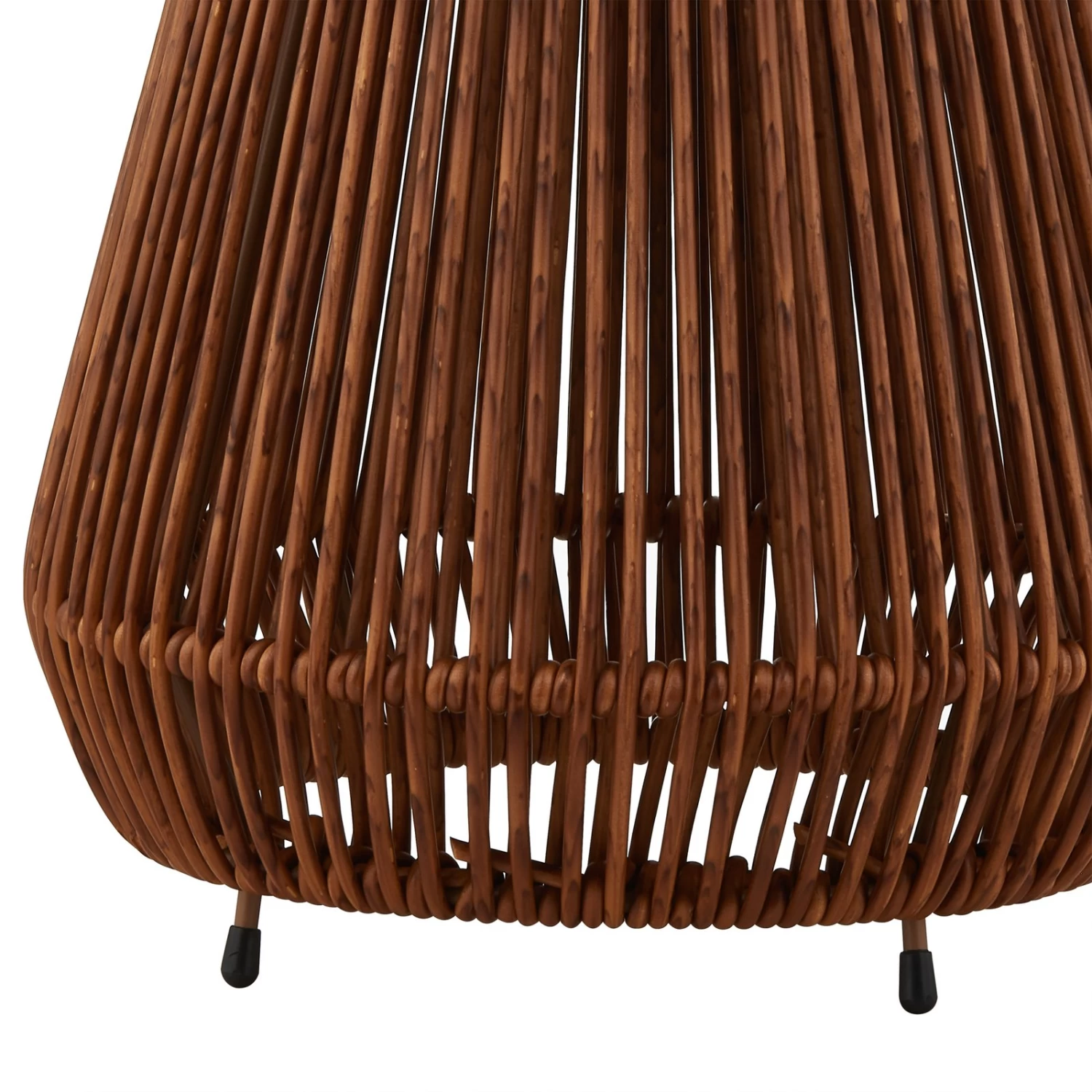 Lindby Amaria LED-Solar-Leuchte Rattan Dunkel – Bild 6