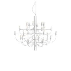 FLOS 2097/30 LED-Kronleuchter, Klar, Weiß