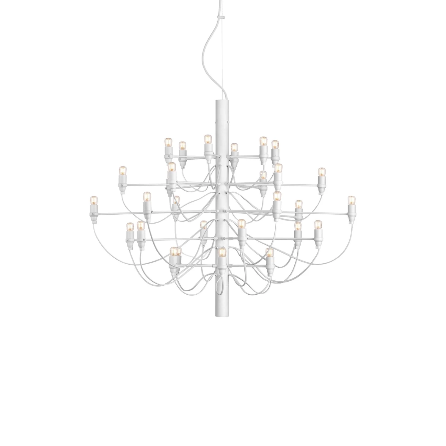 FLOS 2097/30 LED-Kronleuchter, Klar, Weiß