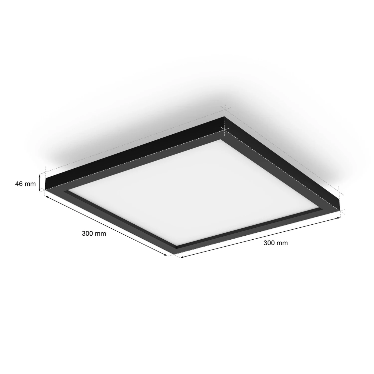 Philips Hue White Ambiance Aurelle 30x30cm Schwarz – Bild 5