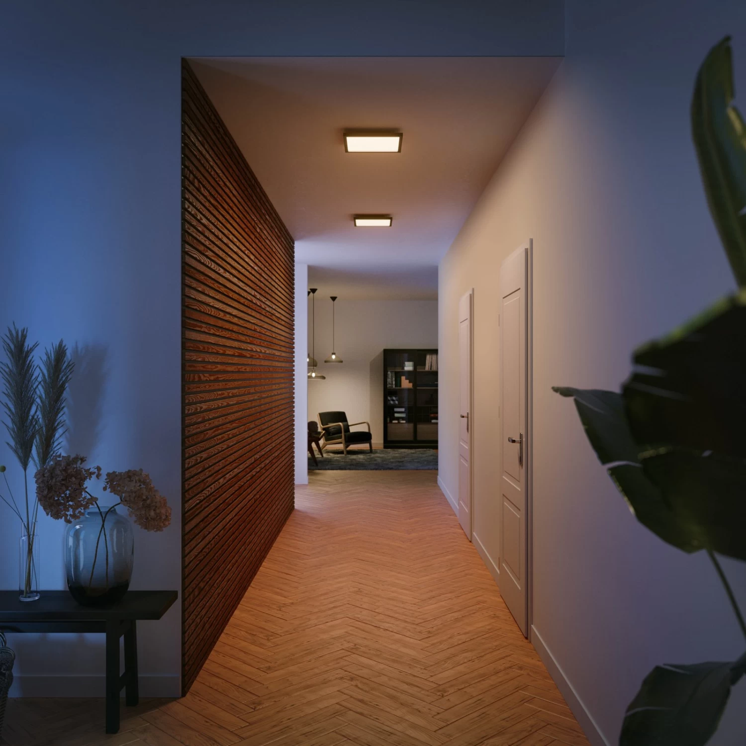 Philips Hue White Ambiance Aurelle 30x30cm Schwarz – Bild 7