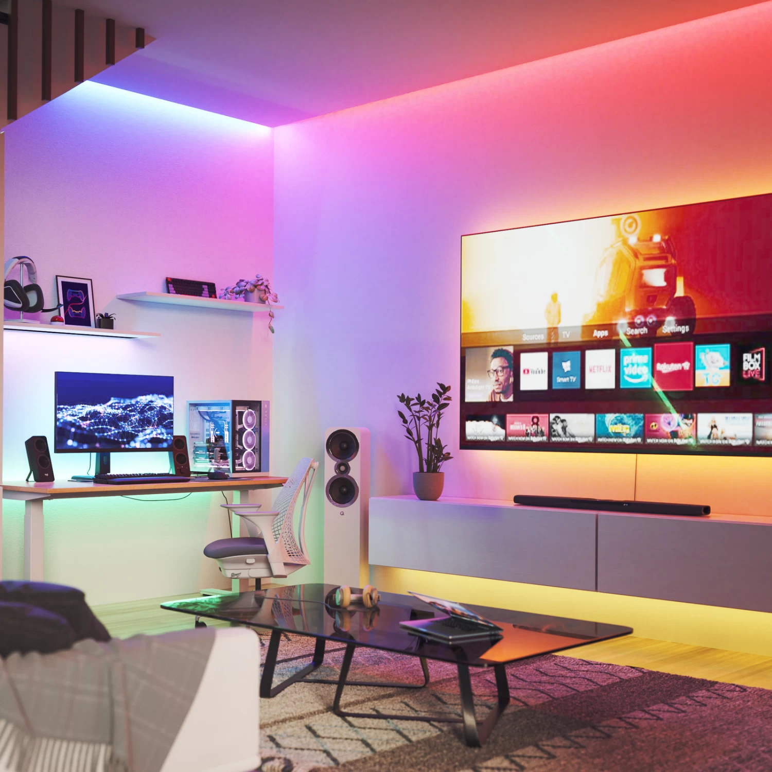 Nanoleaf Matter Lightstrip Starter-Kit, CCT RGB 2m – Bild 4