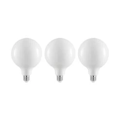 LED-Lampe E27 8W 2.700K G125 Dimmbar Opal 3er-Set