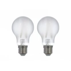 Prios LED-E27-Leuchtmittel A60 7W, WLAN, Matt, 2er