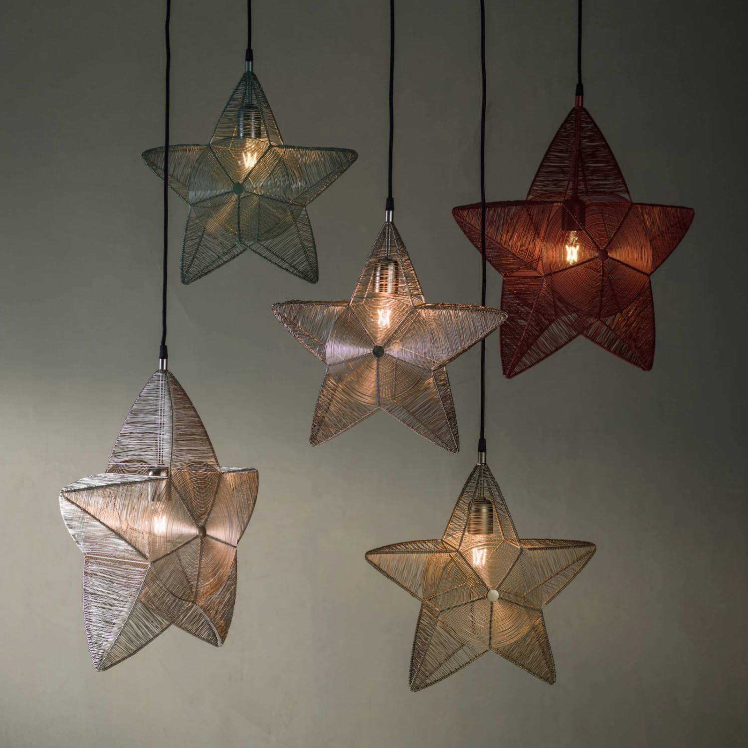 PR Home Rigel Dekostern Aus Metall Ø 50 Cm Rot – Bild 2