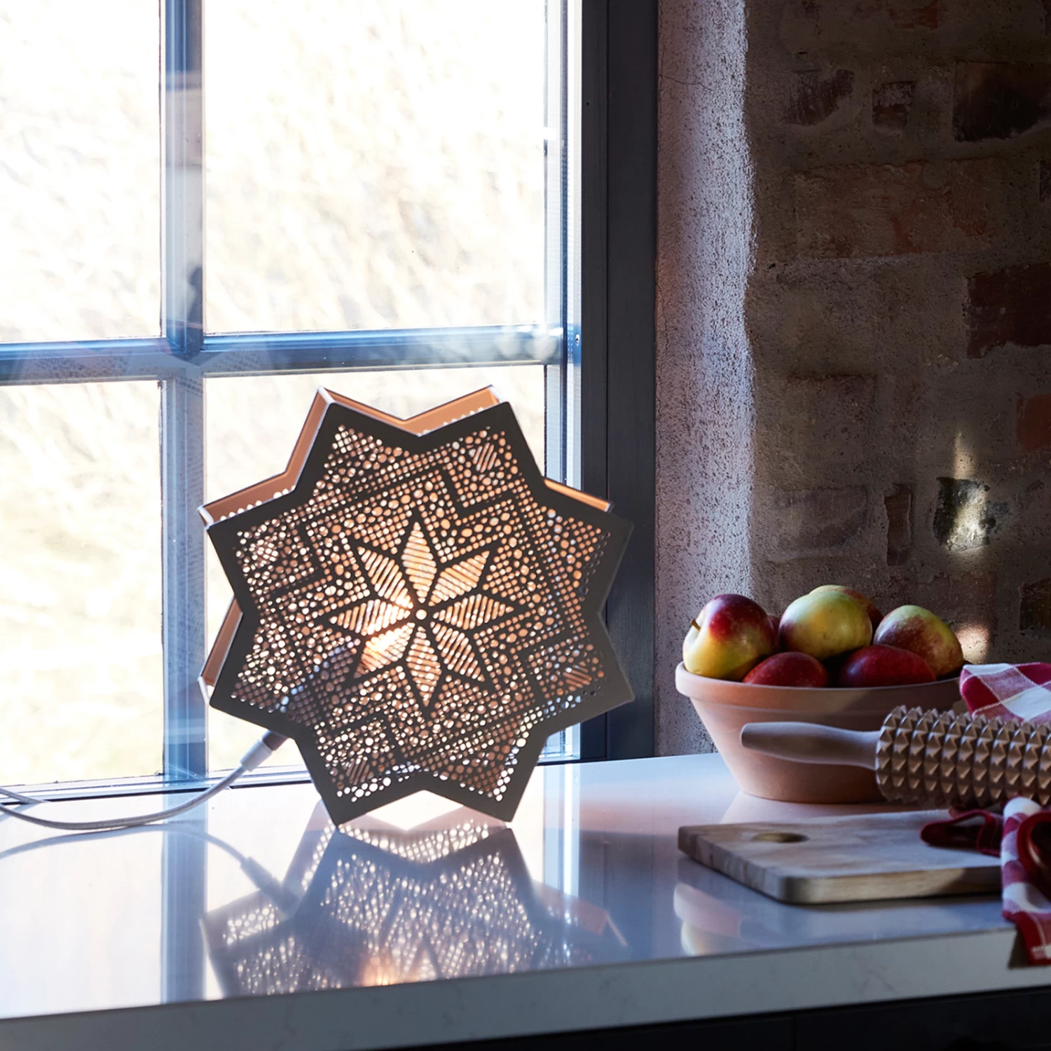 PR Home Elvira Dekostern Aus Metall, Beige – Bild 2