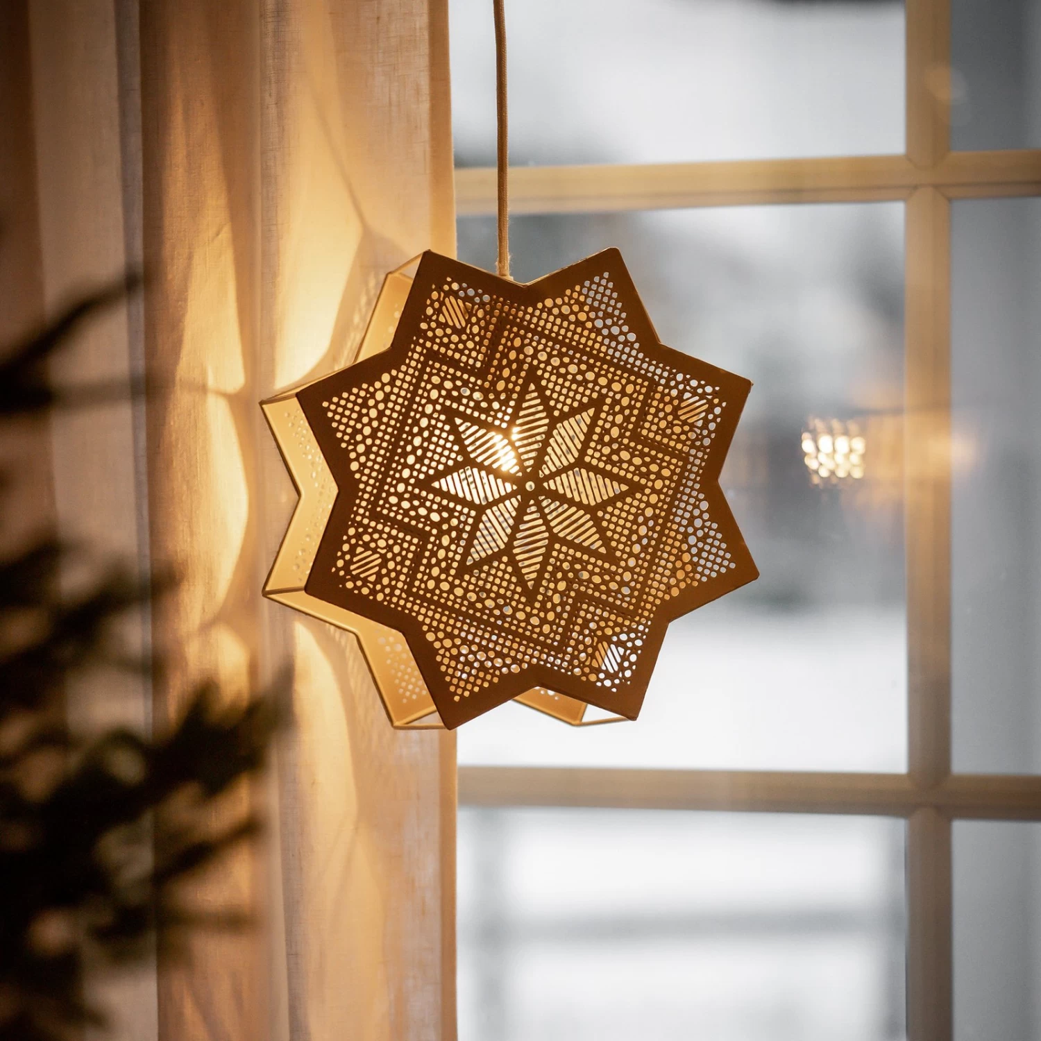 PR Home Elvira Dekostern Aus Metall, Beige