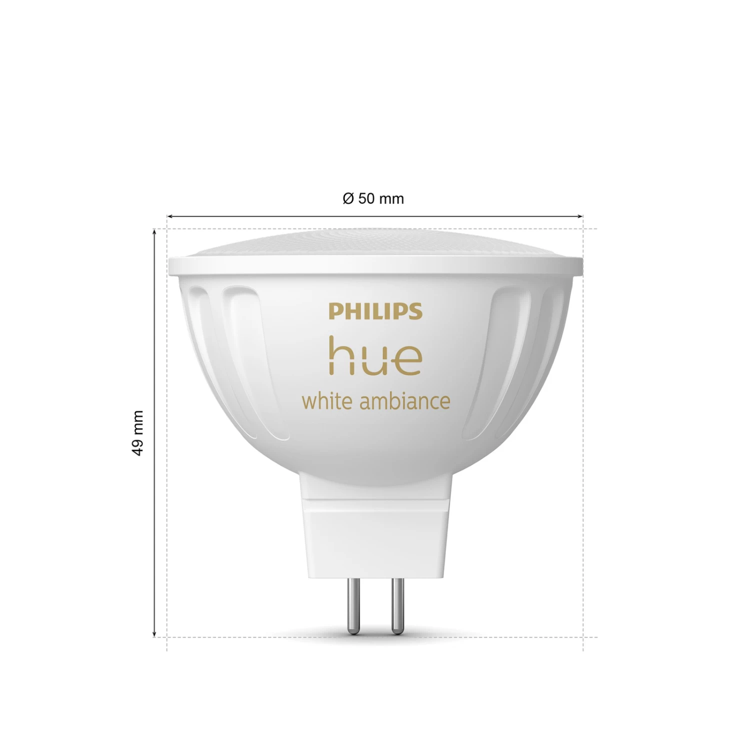 Philips Hue White Ambiance LED-Lampe 5,1W GU5,3 – Bild 4
