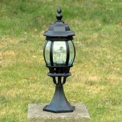 BRILLIANT Charmante Sockelleuchte Istria Schwarz