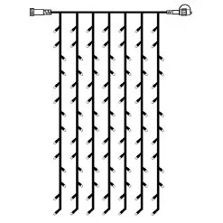 Erweiterungskette LED-Lichtervorhang System 24