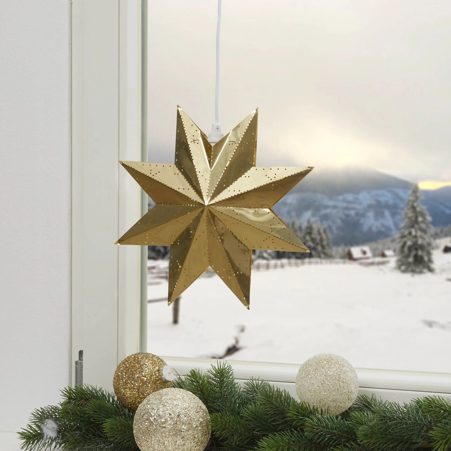Perforierter Stern In Glänzendem Messing – Bild 5