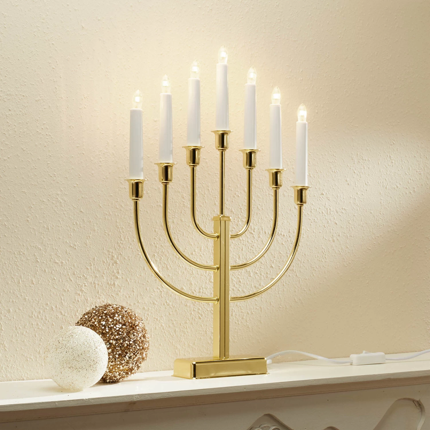 Kristina - Kerzenleuchter Messing 7-flg. – Bild 5