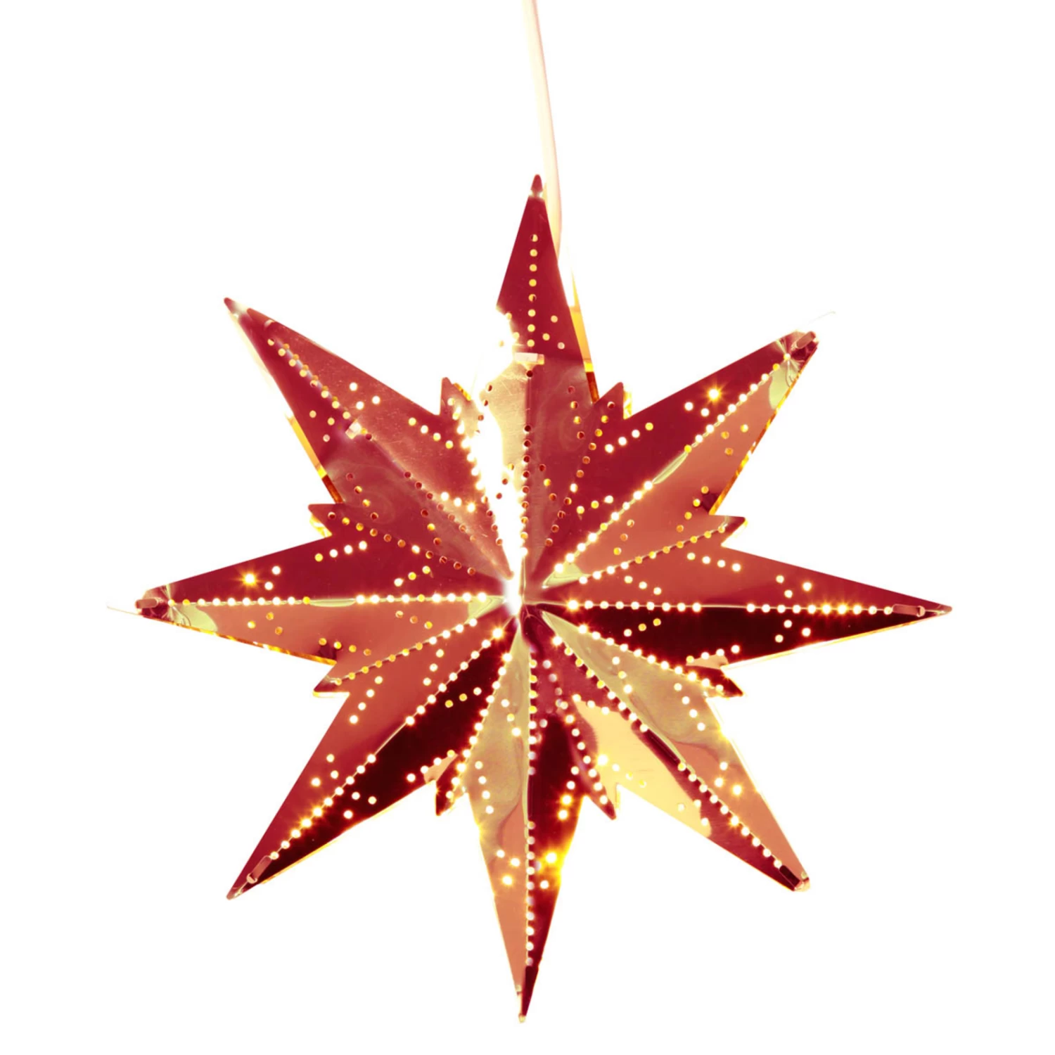 Achtzackiger Messingstern Mini – Bild 2