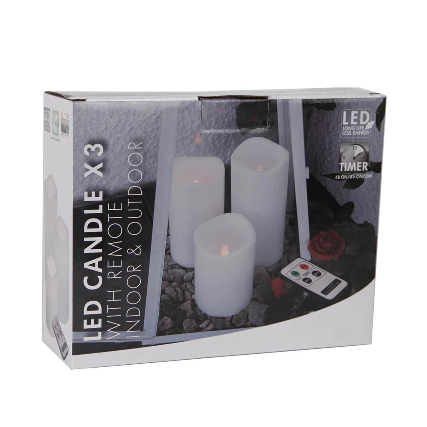 Dreierset LED-Kerzen Für Den Außenbereich – Bild 4