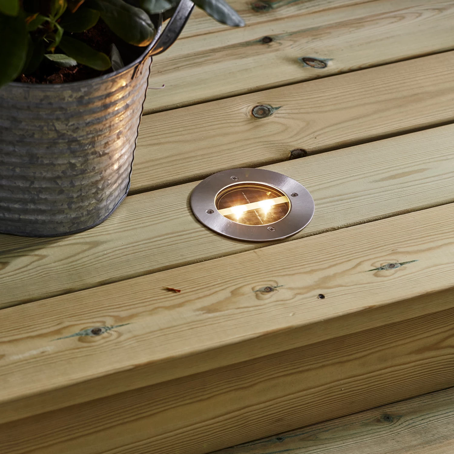 Runde LED-Solar-Einbauleuchte Decklight – Bild 3