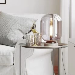 By Rydens By Rydéns Leola Glas-Tischleuchte In Rauchgrau